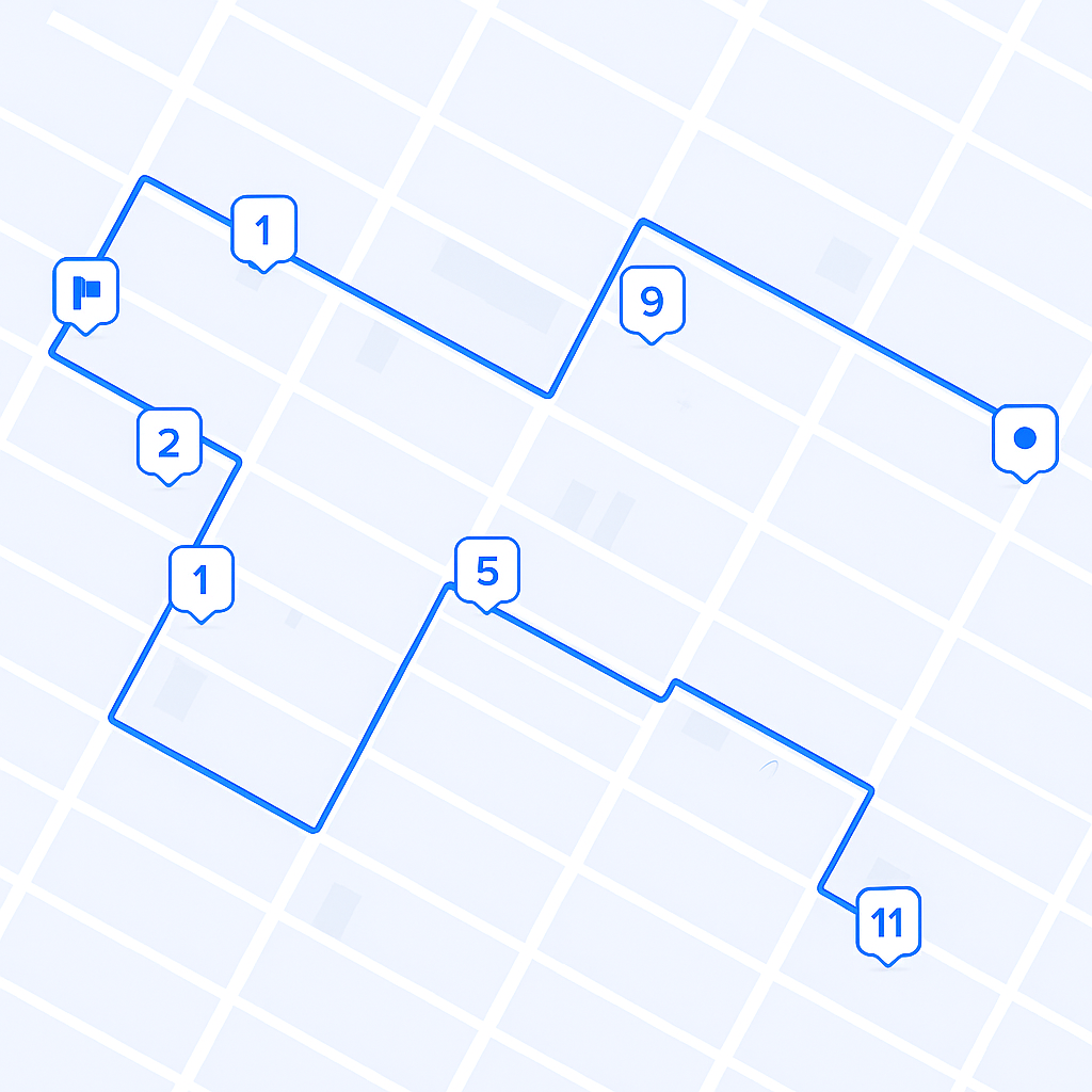 Visualização no mapa